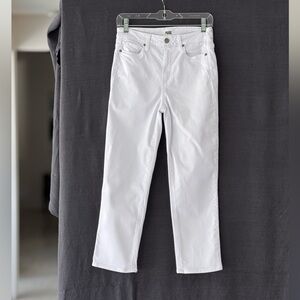 PAIGE Jacqueline Crop White Jeans, High size 27